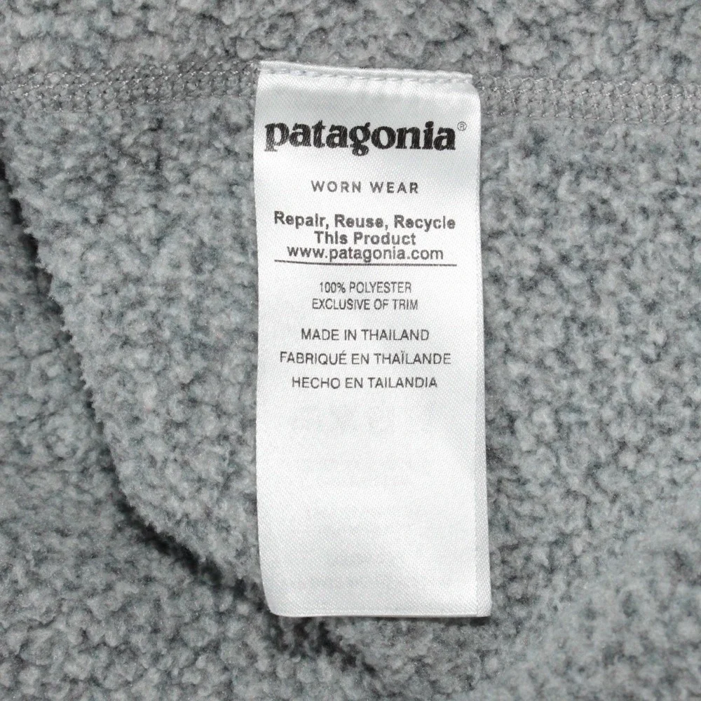 Patagonia 1/4 Zip Mens XL Better Sweater Pullover Heather Gray Fleece Jacket